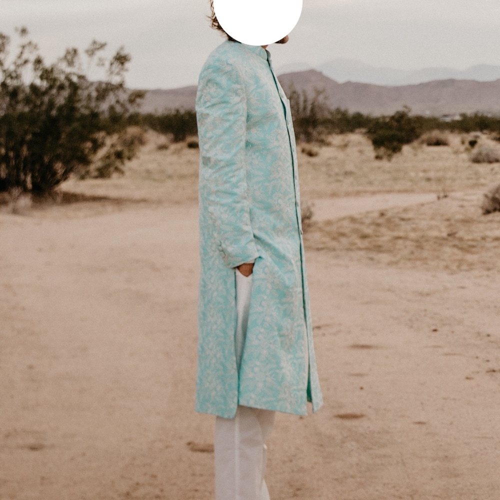 Baby Blue Mens Khurta